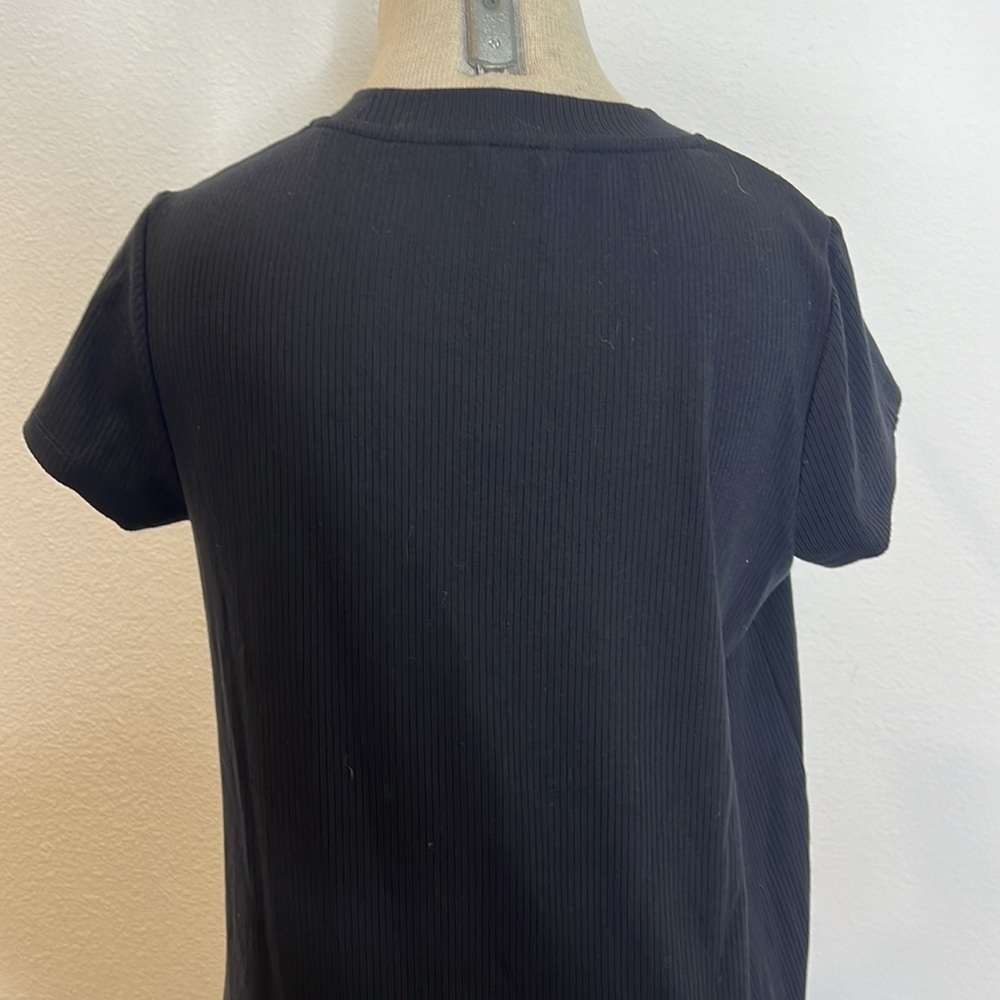 Splendid Ribbed Knit T-Shirt Dress - Picture 4 of 6